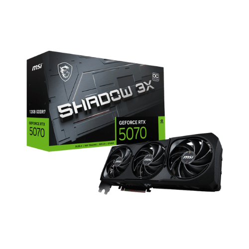 MSI RTX 5070 Shadow 3X OC 12GB Graphics Card G5070-12S3C MSI RTX 5070 Shadow 3X OC 12GB Graphics Card G5070-12S3C